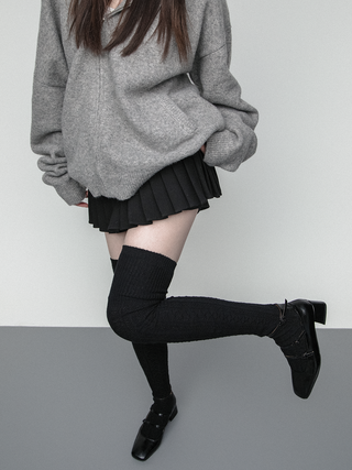 Twist jacquard socks