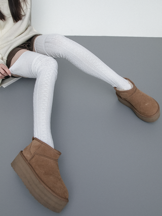 Twist jacquard socks
