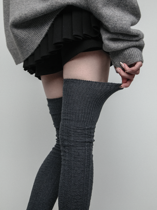 Twist jacquard socks