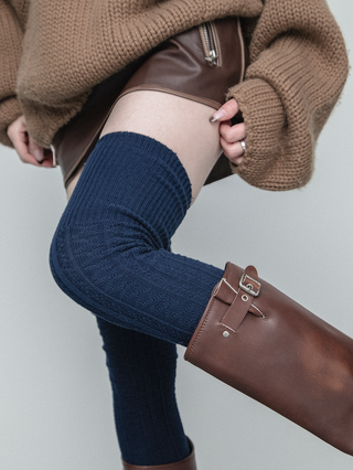 Twist jacquard socks