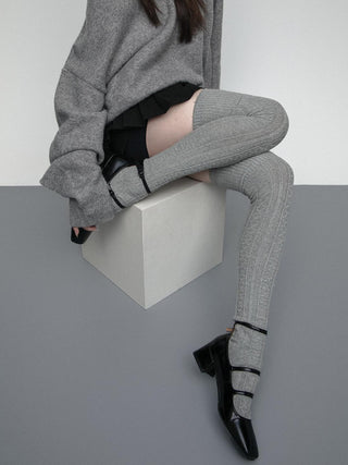 Twist jacquard socks