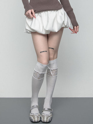 Bow knee socks