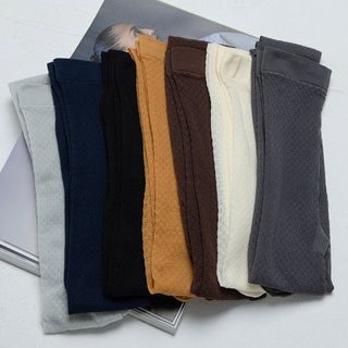 Plaid jacquard pantyhose