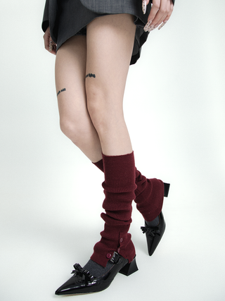 Knitted legwarmers