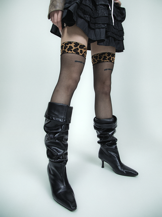 Leopard print stockings