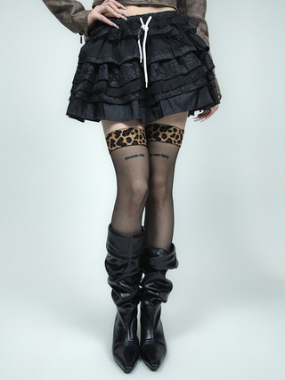 Leopard print stockings