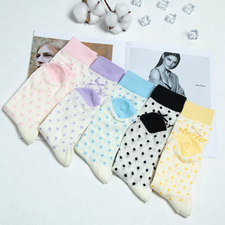 Macaron dot socks