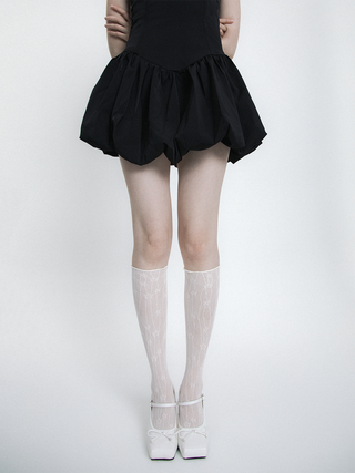 Floral jacquard socks