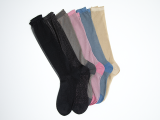 Metallic candy stockings