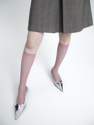 Metallic candy stockings
