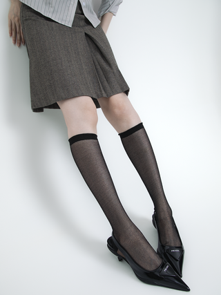Metallic candy stockings