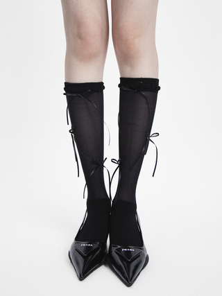 Ribbon tulle socks