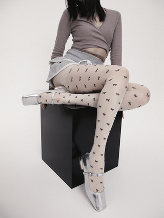 Bow dot stockings