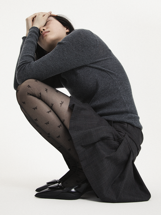 Bow dot stockings