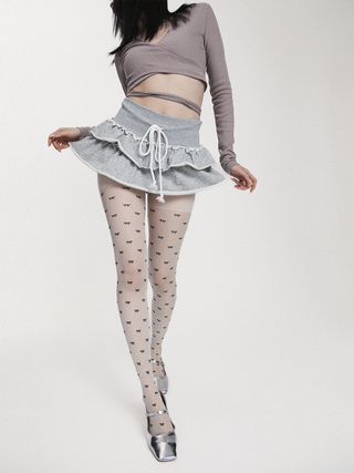 Bow dot stockings