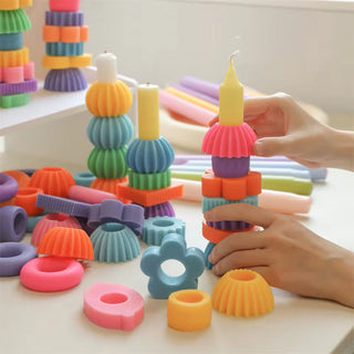 Geometric Silicone Candle Molds