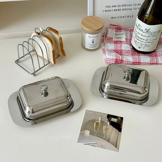 Stainless Steel French Butter Dish