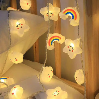 Rainbow Star LED String Lights