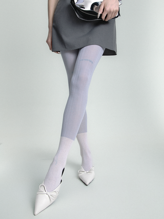 Translucent Fake two-piece knitted leggins