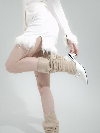 Thick Over-The-Knee Pile Socks