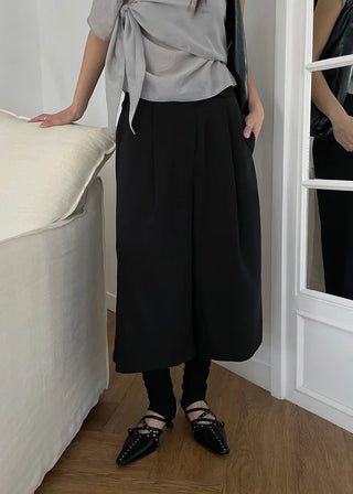 [2 colors] Sleeveless maxi long dress