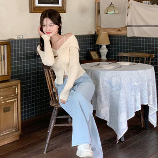 Sailor collar cardigan (6 colors)