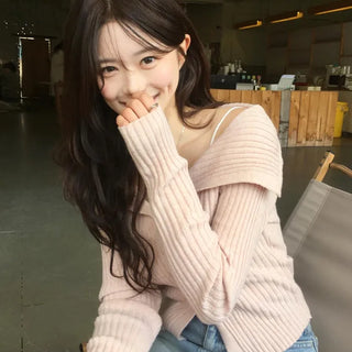 Sailor collar cardigan (6 colors)