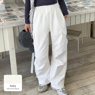 Cotton strap cargo pants (5 colors)