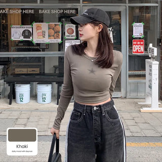 Star Slim Cropped T-Shirt (3 colors)