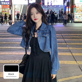 [Scarf Set] Flared Sleeveless Mini Dress (3 colors)