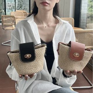 Medium Buckle Flap Mini Crossbody Bag (2 colors)