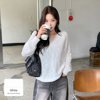 V-neck knit (5 colors)