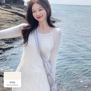 V-neck layered strap dress