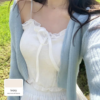 Shirred tiered mini skirt (3 colors)