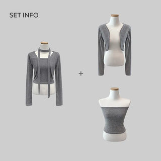 Cat Top Bolero Set (5 colors)