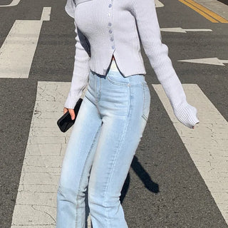 Spun Wash Bootcut Light Denim Pants