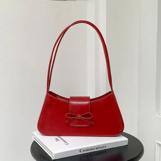 Ballet Core Ribbon Baguette Shoulder Bag