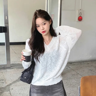 V-neck knit (5 colors)