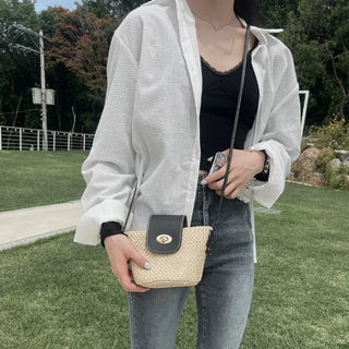 Medium Buckle Flap Mini Crossbody Bag (2 colors)