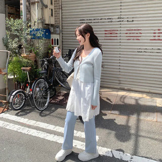 V-neck cardigan (7 colors)