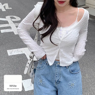 Lace layered cardigan (3 colors)