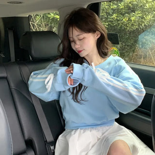 Ribbon-line sweatshirt (5 colors)