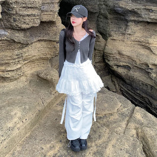 Cotton strap cargo pants (5 colors)