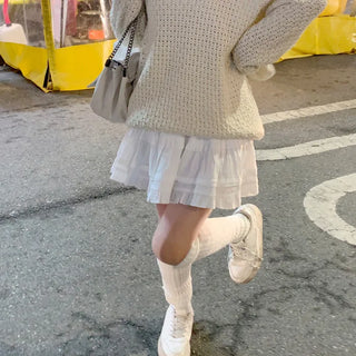 Frilled tiered skirt (2 colors)