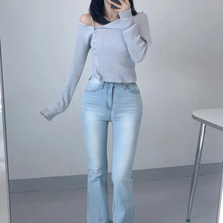 Spun Wash Bootcut Light Denim Pants