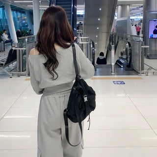 Nylon buckle backpack (4 colors)