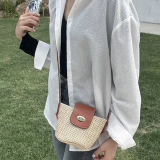 Medium Buckle Flap Mini Crossbody Bag (2 colors)