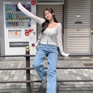 Lace layered cardigan (3 colors)