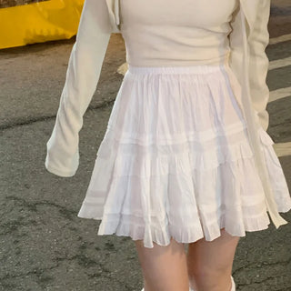 Frilled tiered skirt (2 colors)