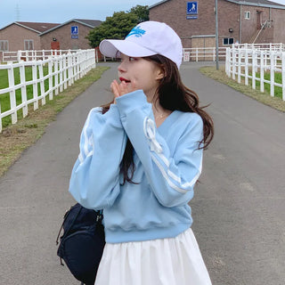 Ribbon-line sweatshirt (5 colors)